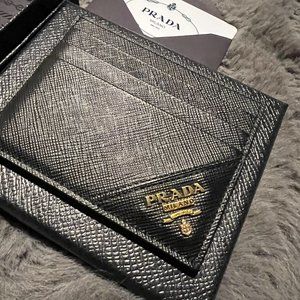 Authentic Prada card holder